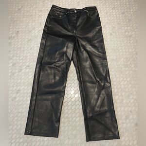 Wilfred Black faux leather Pants